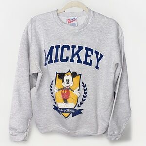 Vintage Disney Mickey Mouse Heavy Weight Sweatshirt size Medium Made in USA